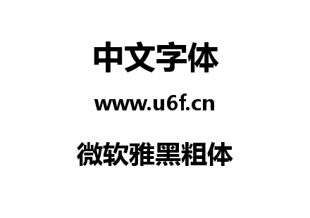 微软雅黑粗体.ttf