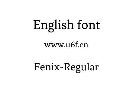 Fenix-Regular.otf下载