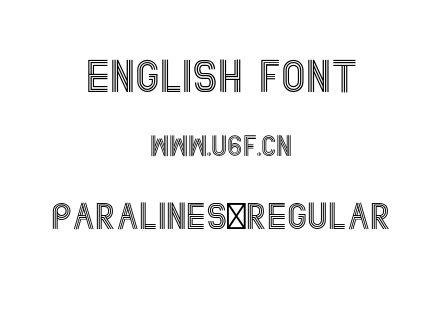字体-Paralines-Regular.otf下载