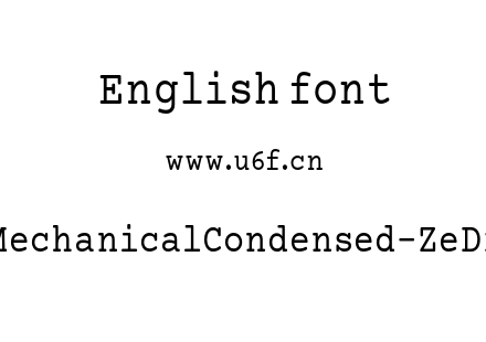 MechanicalCondensed-ZeDx.otf