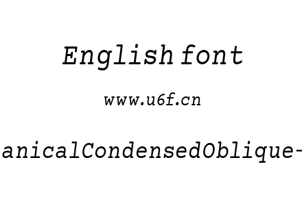 MechanicalCondensedOblique-3rDG.otf