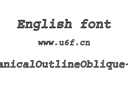 MechanicalOutlineOblique-qDPl.otf