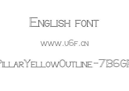 PillarYellowOutline-7B6GR.otf