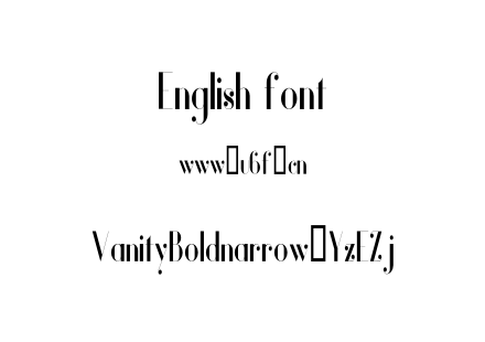 VanityBoldnarrow-YzEZj.otf