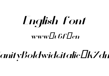 字体-VanityBoldwideitalic-K7dmo.otf