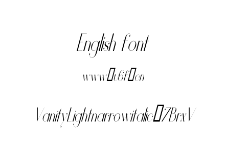 VanityLightnarrowitalic-7BrxV.otf