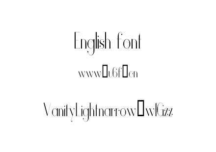 VanityLightnarrow-w1Gzz.otf