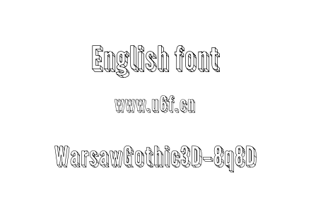 WarsawGothic3D-8q8D.otf