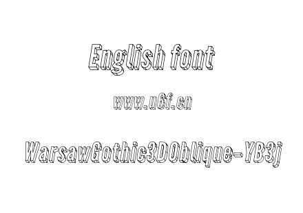 WarsawGothic3DOblique-YB3j.otf