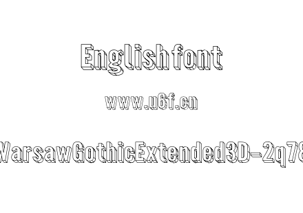 WarsawGothicExtended3D-2q78.otf