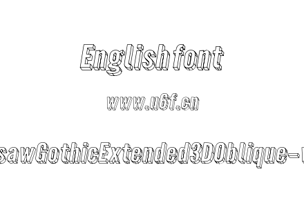 WarsawGothicExtended3DOblique-ve3M.otf