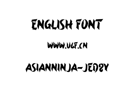 AsianNinja-JED8y.otf下载