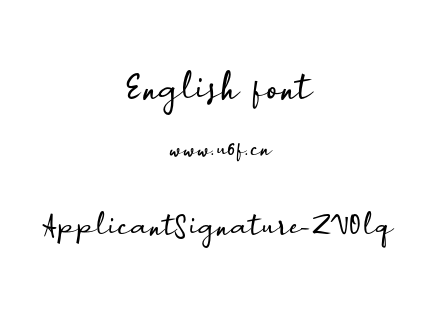 ApplicantSignature-ZVOlq.otf下载