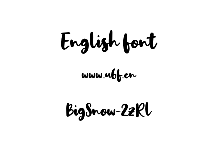 BigSnow-2zRl.otf下载
