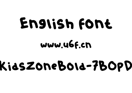 KidsZoneBold-7BOpD.otf下载