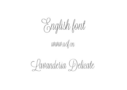 Lavanderia Delicate.otf下载