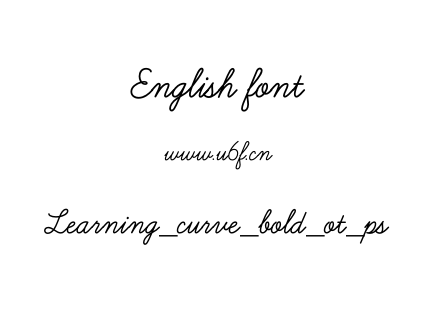 Learning_curve_bold_ot_ps.otf下载