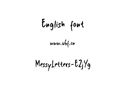 MessyLetters-EZjYg.otf下载