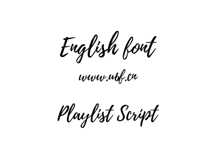 字体-Playlist Script.otf下载