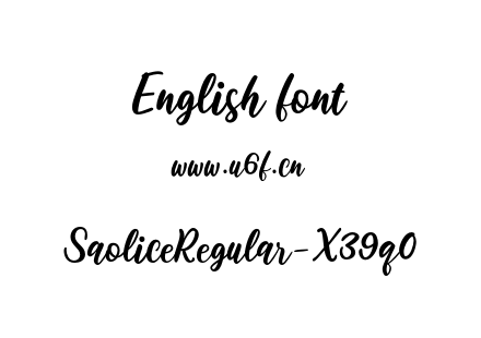 SaoliceRegular-X39q0.otf下载