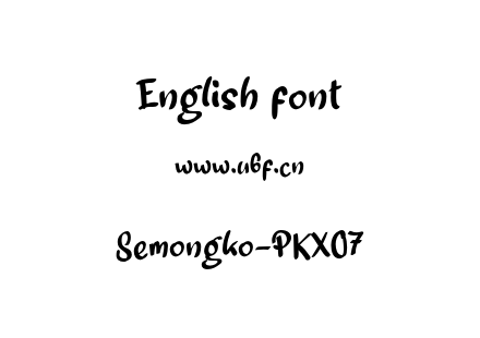 Semongko-PKXO7.otf下载
