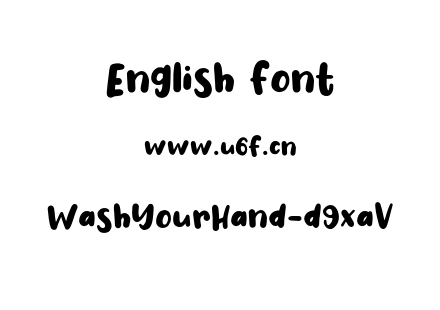 WashYourHand-d9xaV.otf下载