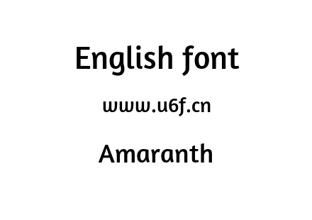 字体-Amaranth.otf