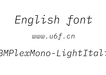 IBMPlexMono-LightItalic.otf