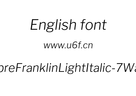 字体-LibreFranklinLightItalic-7WaV.otf