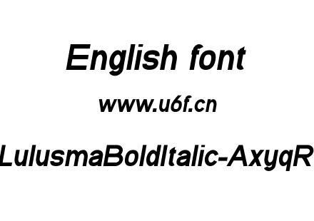 LulusmaBoldItalic-AxyqR.otf