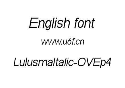 LulusmaItalic-OVEp4.otf