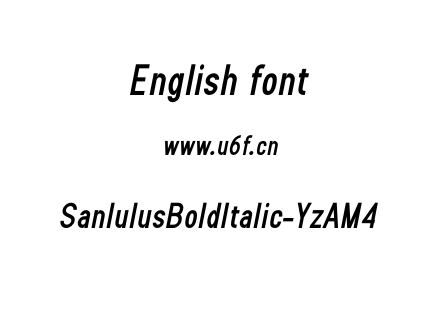 SanlulusBoldItalic-YzAM4.otf