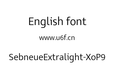 SebneueExtralight-XoP9.otf
