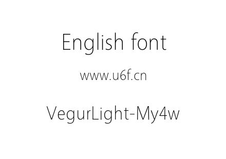 VegurLight-My4w.otf