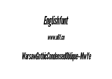 WarsawGothicCondensedOblique-MwYe.otf