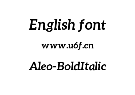 Aleo-BoldItalic.otf下载