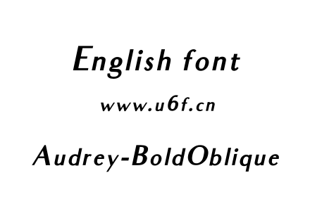 Audrey-BoldOblique.otf下载