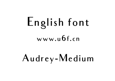 Audrey-Medium.otf下载