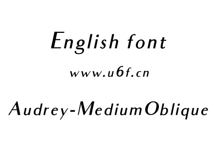 Audrey-MediumOblique.otf下载