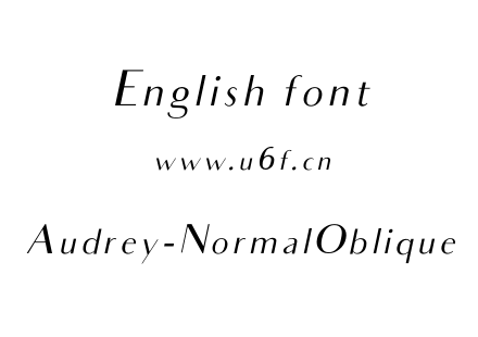 Audrey-NormalOblique.otf下载