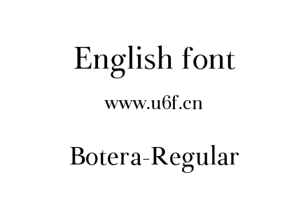 Botera-Regular.otf下载