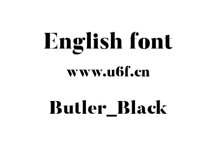 Butler_Black.otf下载