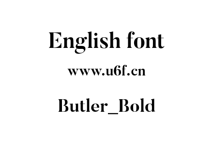Butler_Bold.otf下载