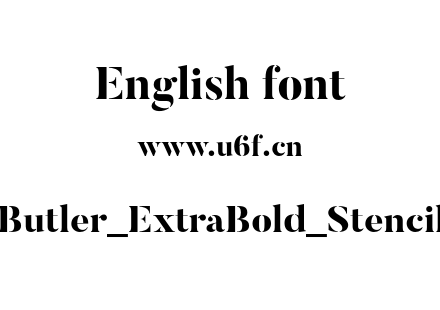 Butler_ExtraBold_Stencil.otf下载