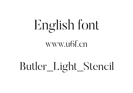 Butler_Light_Stencil.otf下载