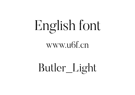 Butler_Light.otf下载