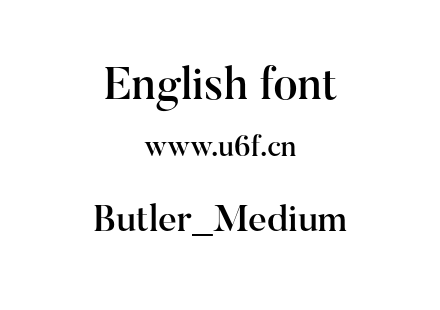 Butler_Medium.otf下载
