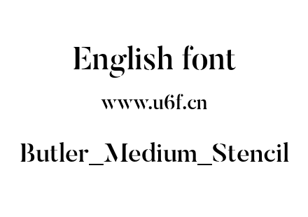 Butler_Medium_Stencil.otf下载