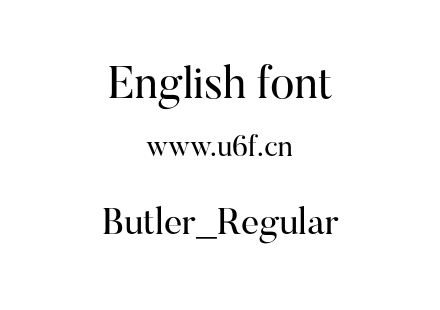 Butler_Regular.otf下载