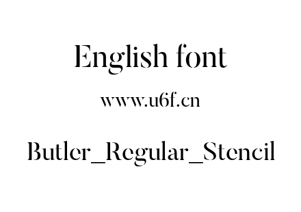 Butler_Regular_Stencil.otf下载